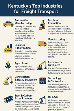 Kentucky’s top industries for freight transport