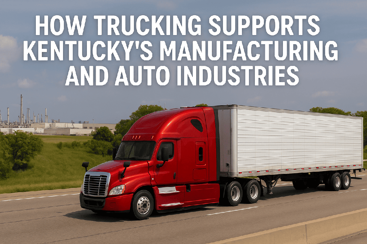 How trucking supports Kentucky’s manufacturing and auto industries (Toyota, Ford, GM plants)