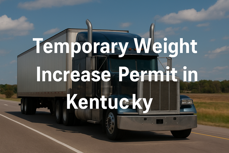 Temporary Weight Increase Permit in Kentucky