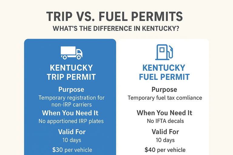 Trip vs Fuel Permits What’s the Difference in Kentucky?