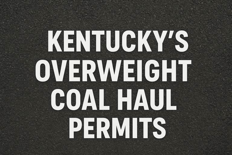 Overweight Coal Haul Permits in Kentucky