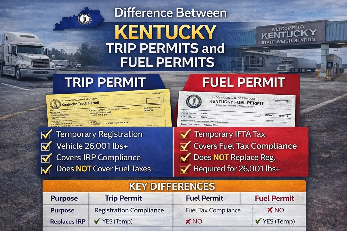 Kentucky Trip Permits and Fuel Permits
