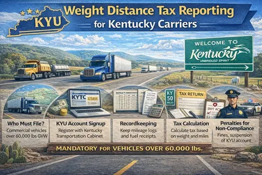 Weight Distance Tax Reporting for Kentucky Carriers