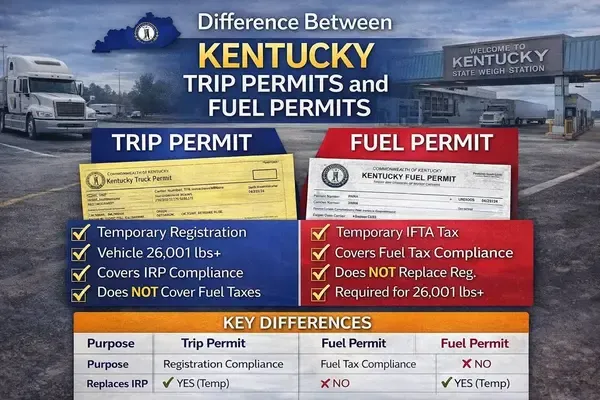Kentucky Trip Permits and Fuel Permits