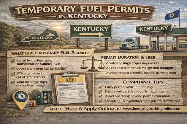 Temporary Fuel Permits in Kentucky (IFTA Alternative)