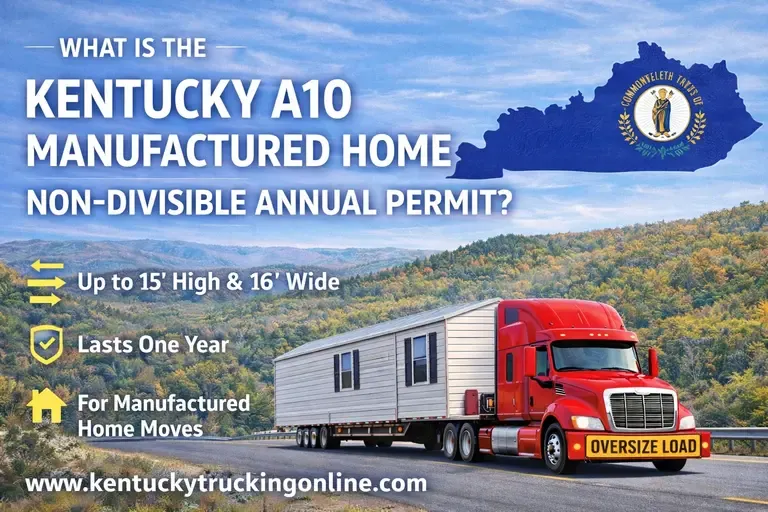What Is the Kentucky A10 Manufactured Home Non-Divisible Annual Permit?