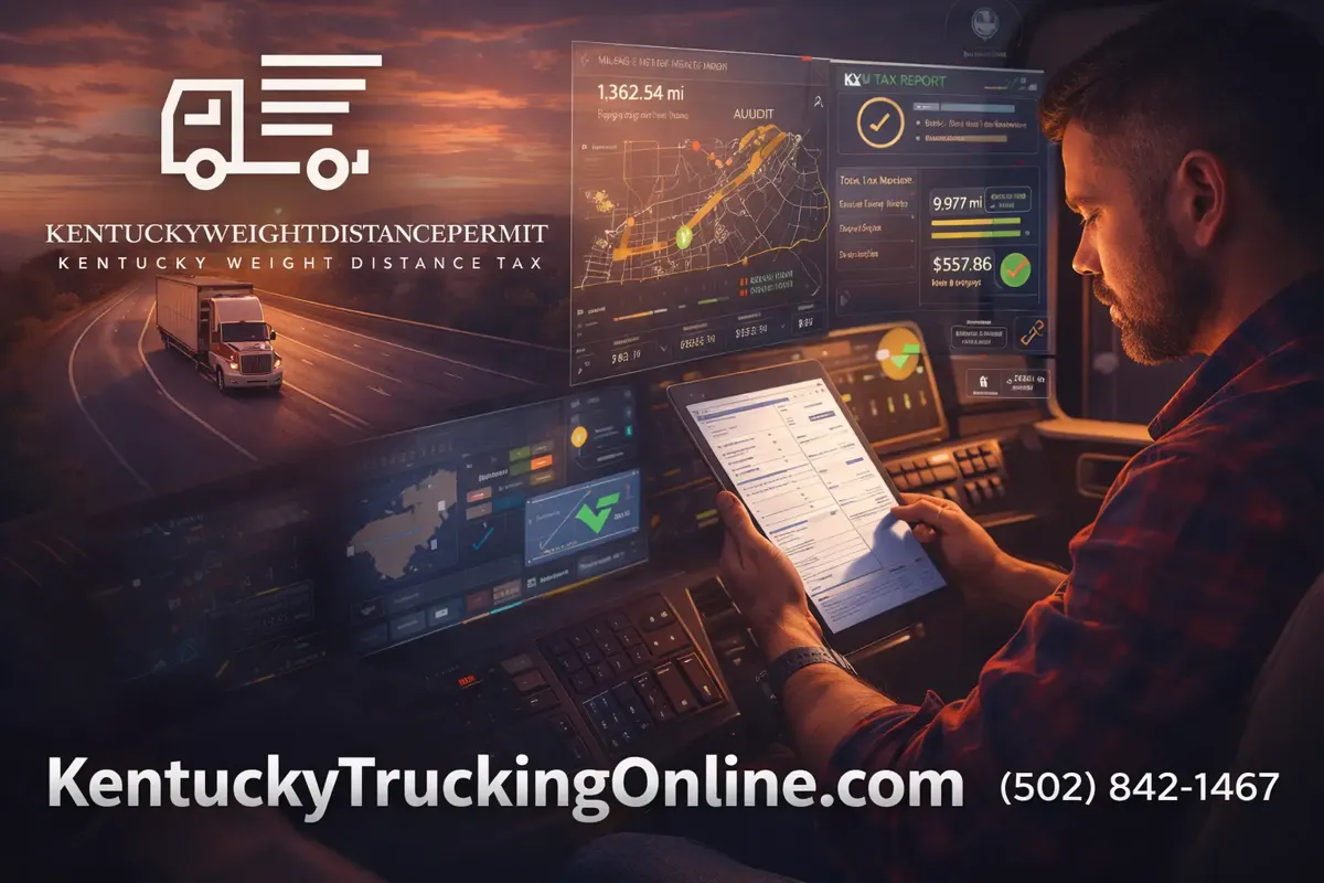 KYU mileage tracking truck dashboard