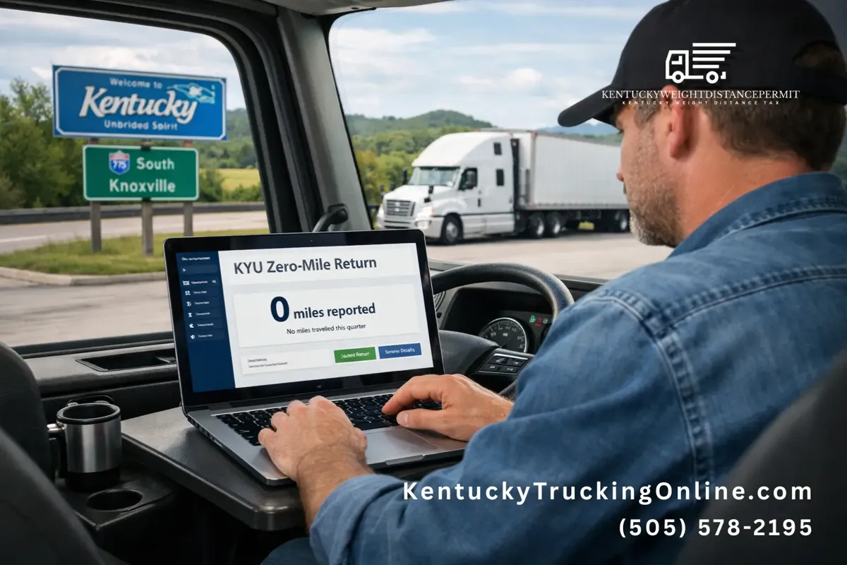 KYU zero-mile return truck driver