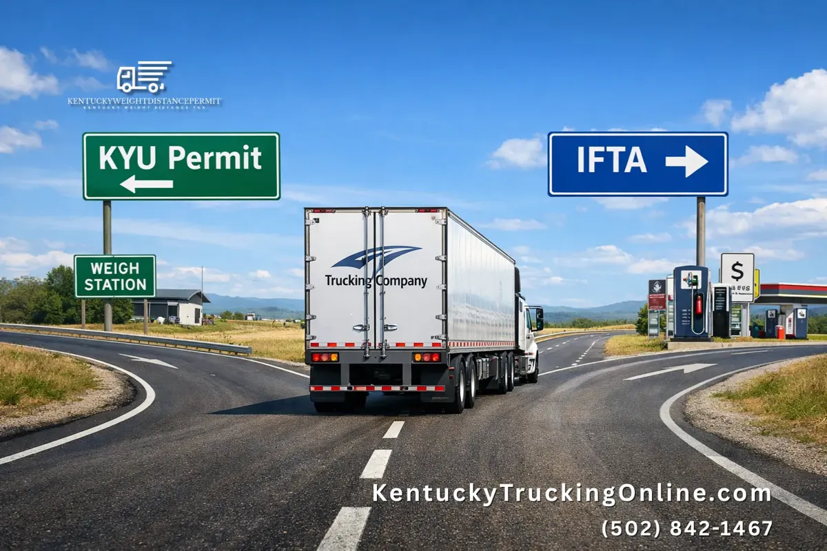 KYU vs IFTA trucking highway split