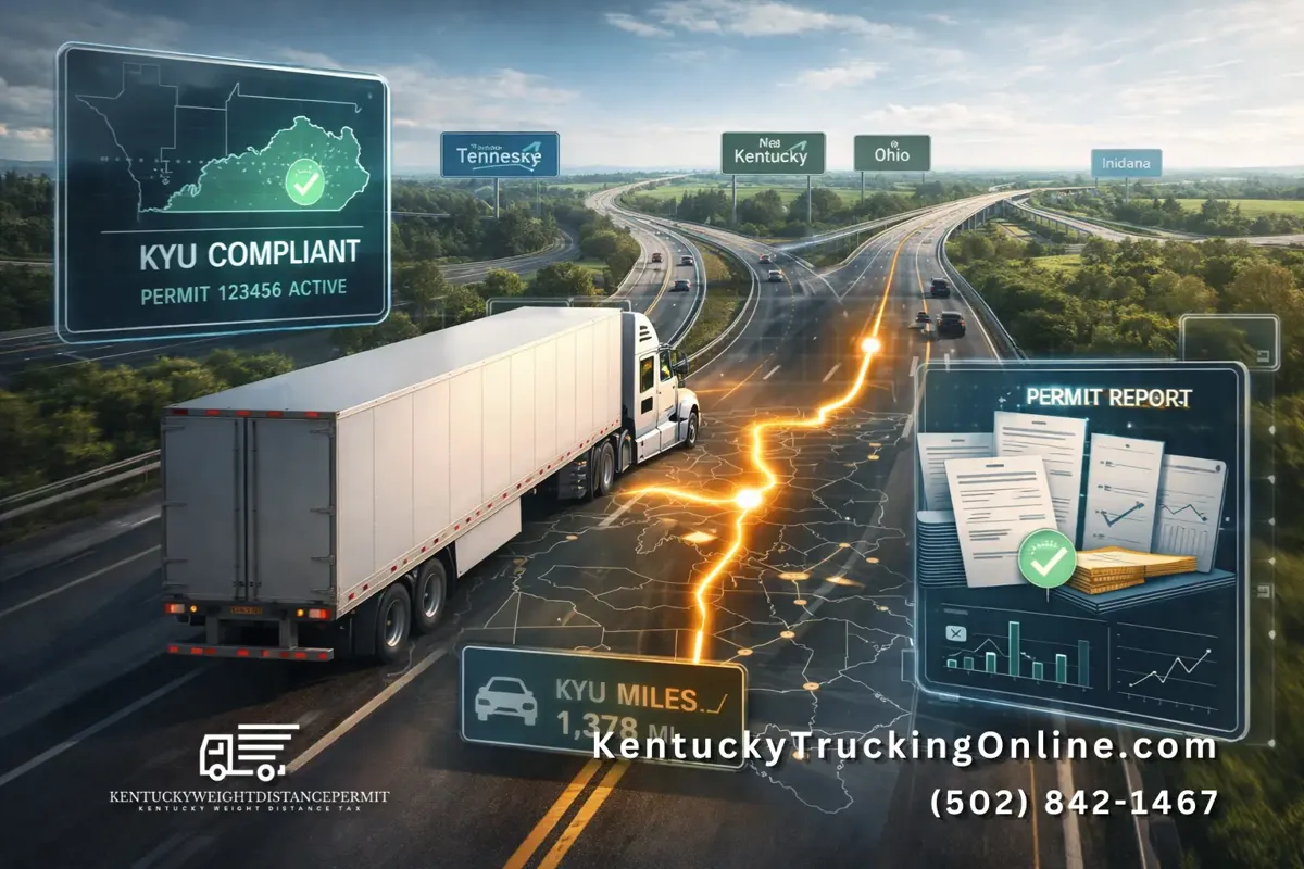 KYU permits trucking compliance route