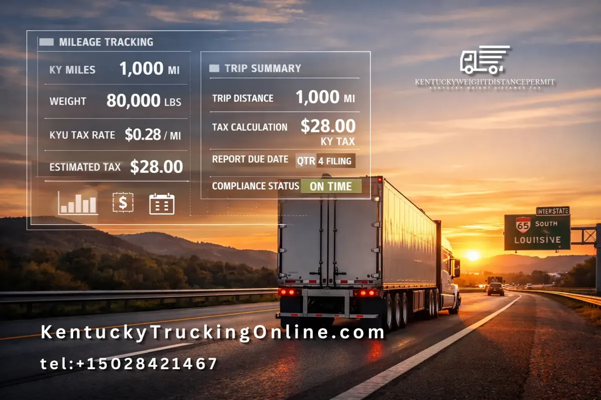 KYU tax mileage tracking semi truck