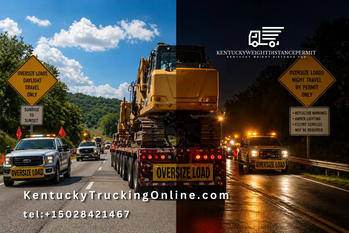 Kentucky oversize load day night travel