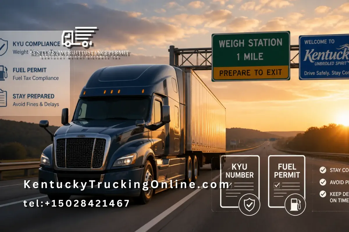 fuel permit ky truck driving highway