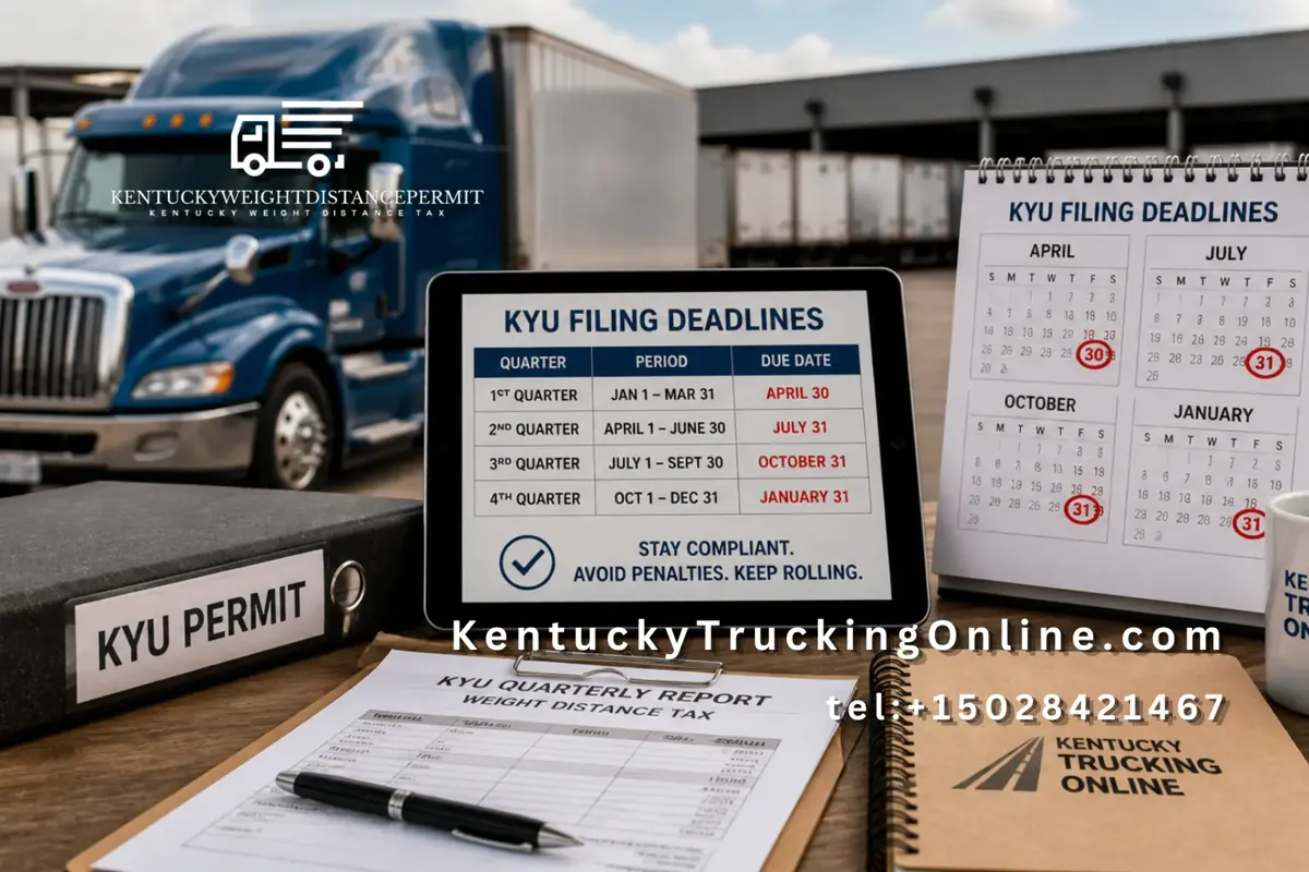 KYU permit filing deadlines trucking