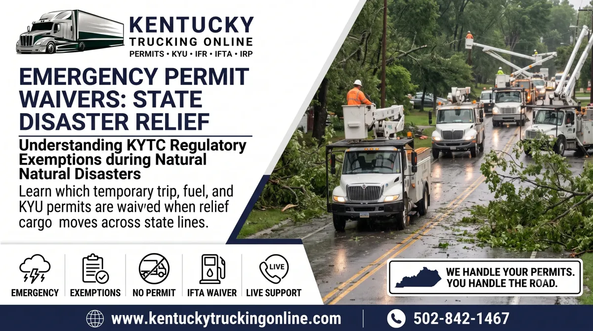 Emergency trip permit waiver transport