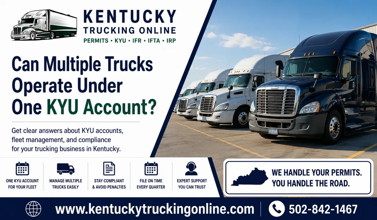 Multiple trucks KYU account