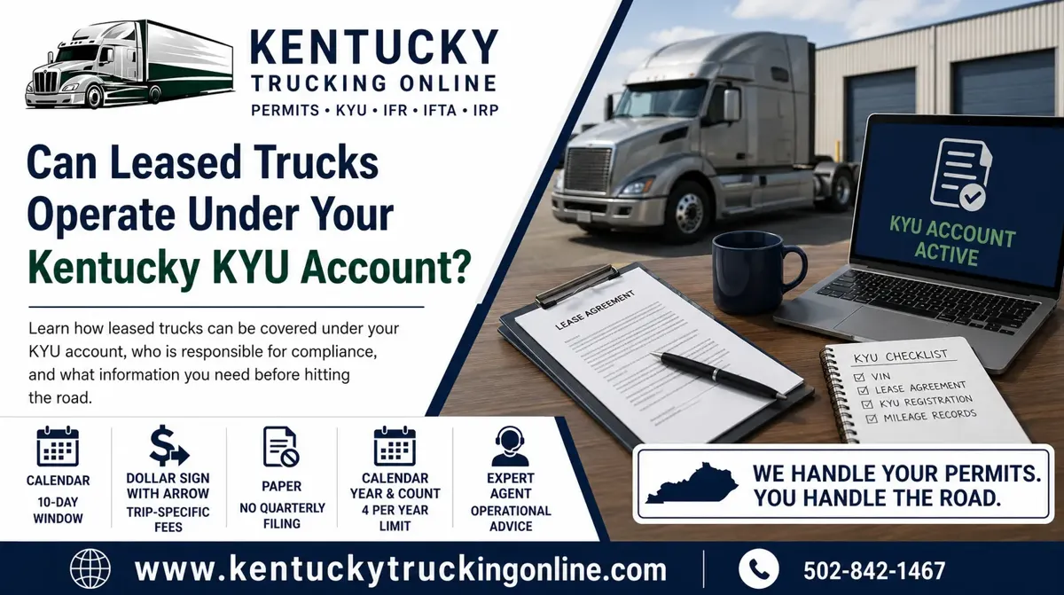 Kentucky KYU Account leased truck