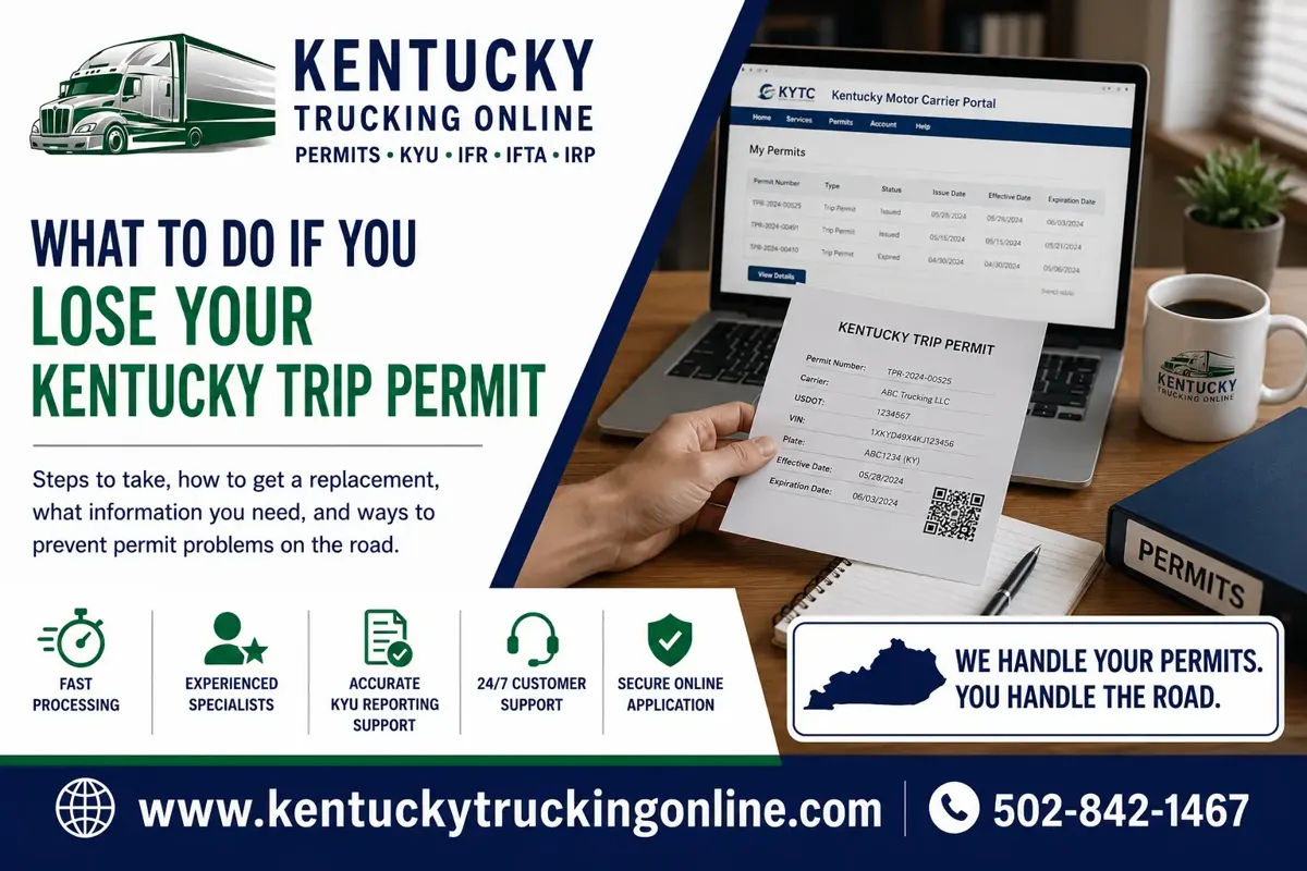 Kentucky Trip Permit Lost