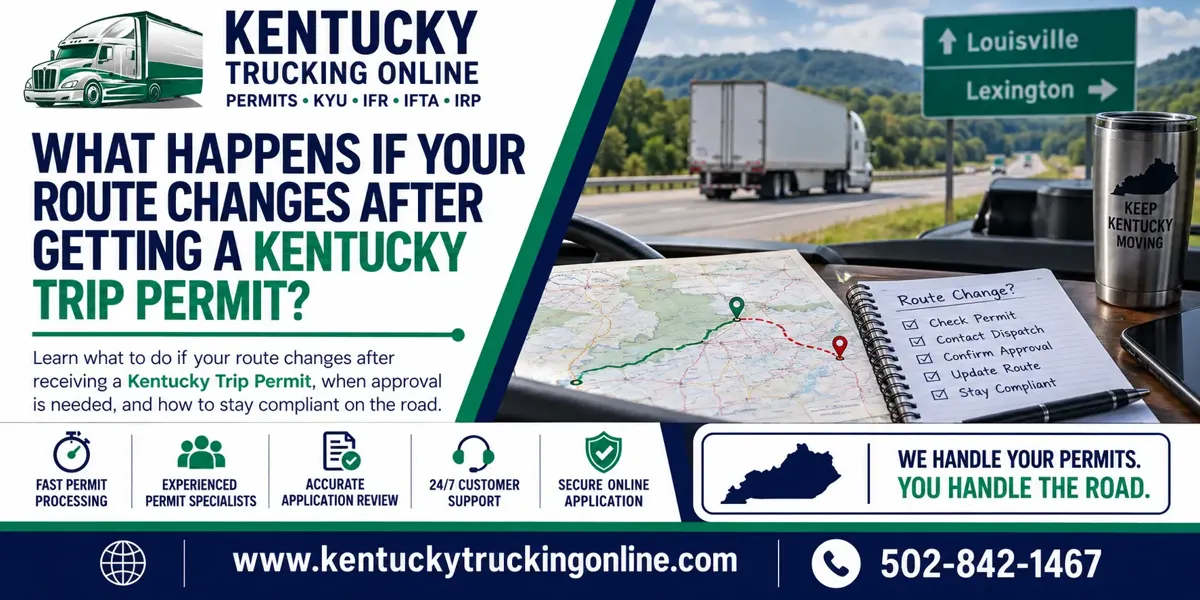 Kentucky Trip Permit Route Change