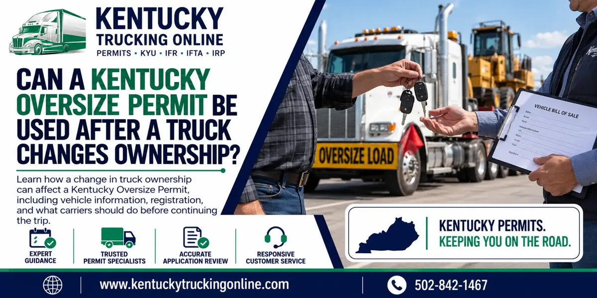 Kentucky Oversize Permit Ownership Change