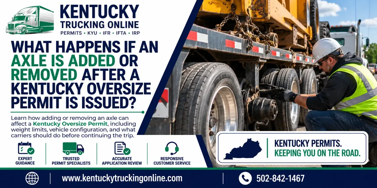 Kentucky Oversize Permit Axle Change