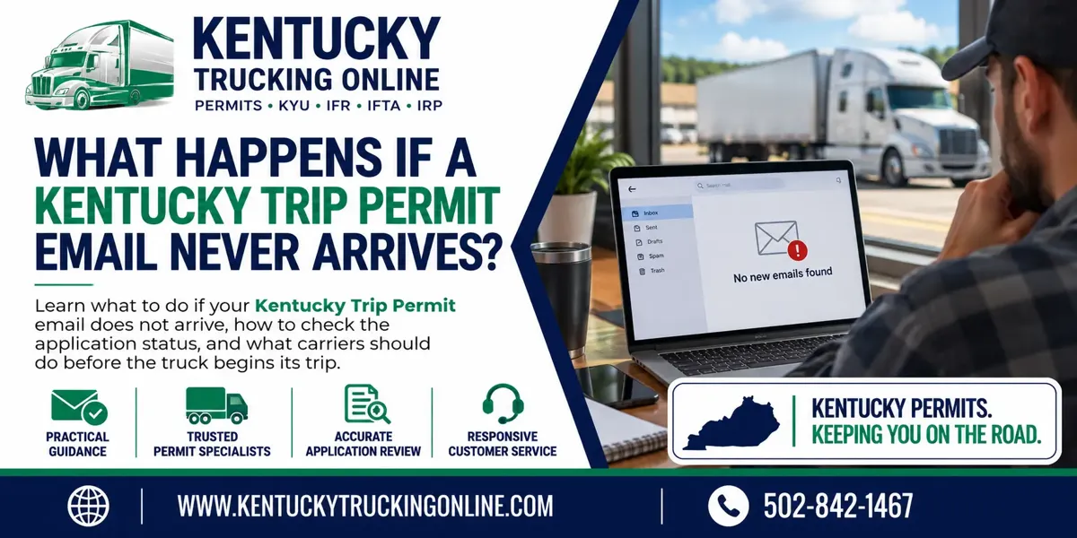 Kentucky Trip Permit email missing
