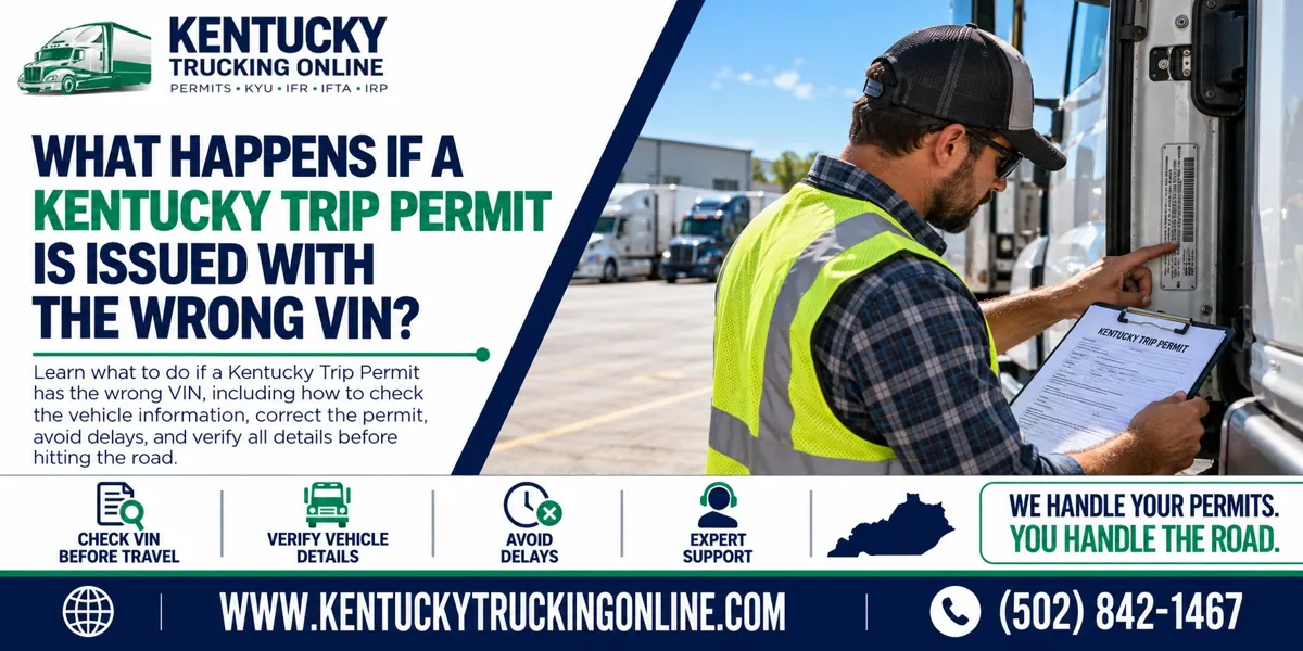 Kentucky Trip Permit VIN Error