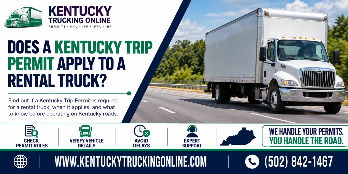 Kentucky Trip Permit Rental Truck